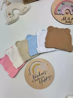 Шапочка з вушками (тканина мультиріп) Шапочка з вушками (тканина мультиріп)