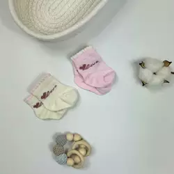 Комплект шкарпеток для новонароджених х/б Комплект шкарпеток для новонароджених х/б