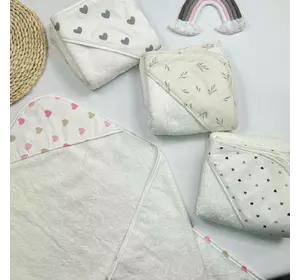 Рушник кутик дитячий для купання з капюшоном (бавовна + махра) Рушник кутик дитячий для купання з капюшоном (бавовна + махра)