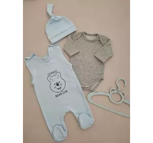 Комплект теплий (тканина футер) (чоловічок + шапочка) Комплект теплий (тканина футер) (чоловічок + шапочка)