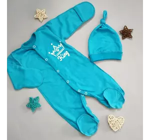 Комплект теплий (тканина футер) (чоловічок + шапочка) Комплект теплий (тканина футер) (чоловічок + шапочка)