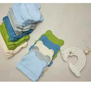 Шапочка з вушками (тканина інтерлок) Шапочка з вушками (тканина інтерлок)